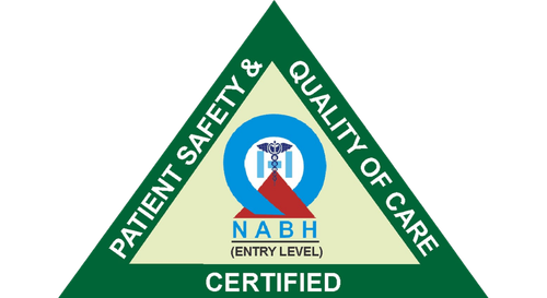Patient Safety & Quality of Care NABH Certified Logo